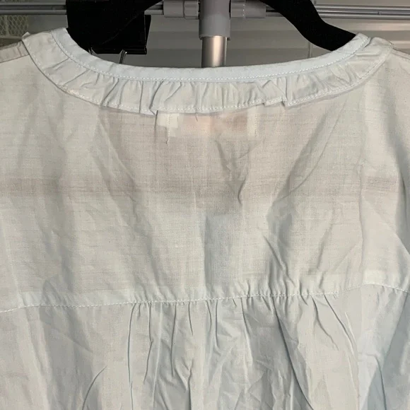 Light Blue Embroidered Blouse - Picture 9 of 9